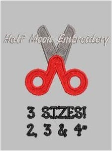 Scissors Embroidery Design