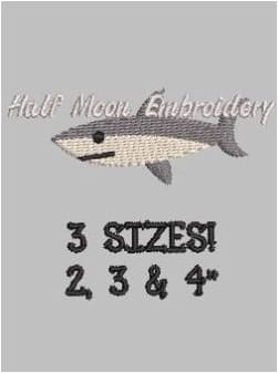 Shark Embroidery Design