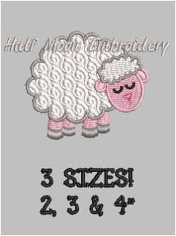 Sheep Embroidery Design