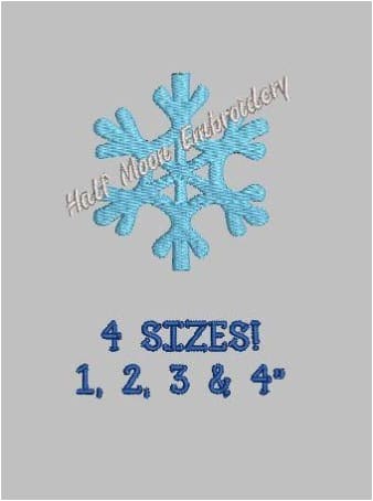 Snowflake Embroidery Design