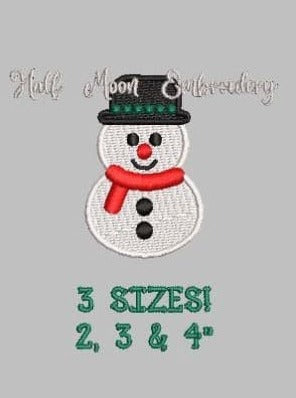 Snowman Embroidery Design