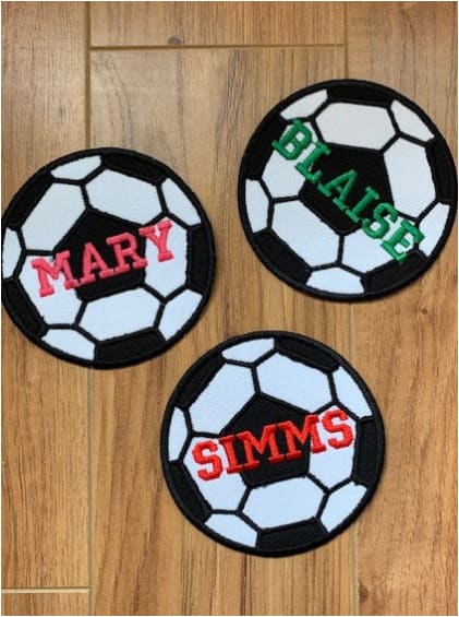 Personalized Soccer Ball Patch
