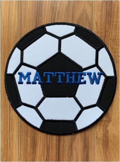 Personalized Soccer Ball Patch