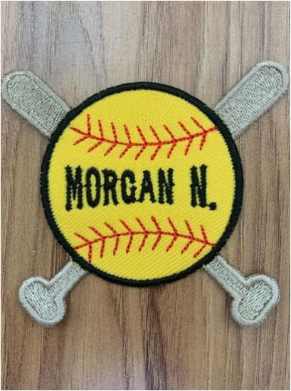 Softball with Bats Patch