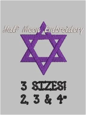 Star of David Embroidery Design