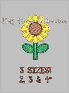 Sunflower Embroidery Design