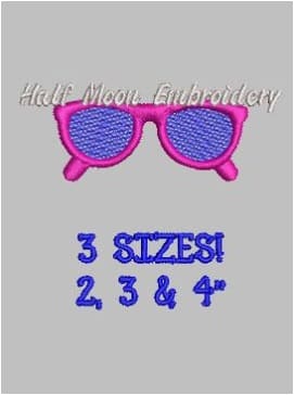 Sunglasses Embroidery Design