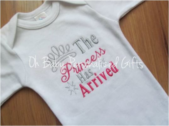 The Princess Has Arrived Embroidery Design