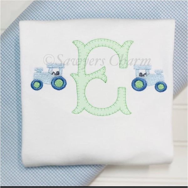 Tractor Embroidery Design