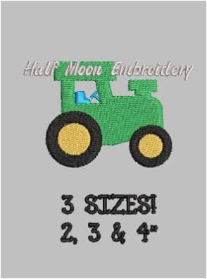 Tractor Embroidery Design