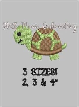 Turtle Embroidery Design