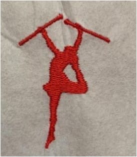 Twirler Embroidery Design freeshipping - Half Moon Embroidery