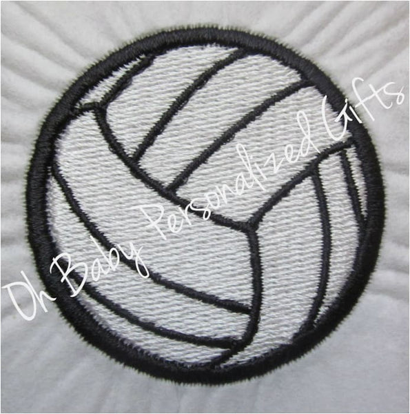 Volleyball Embroidery Design