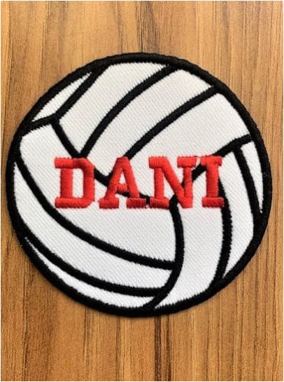 Personalized Volleyball Patch