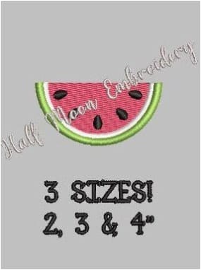 Watermelon Embroidery Design