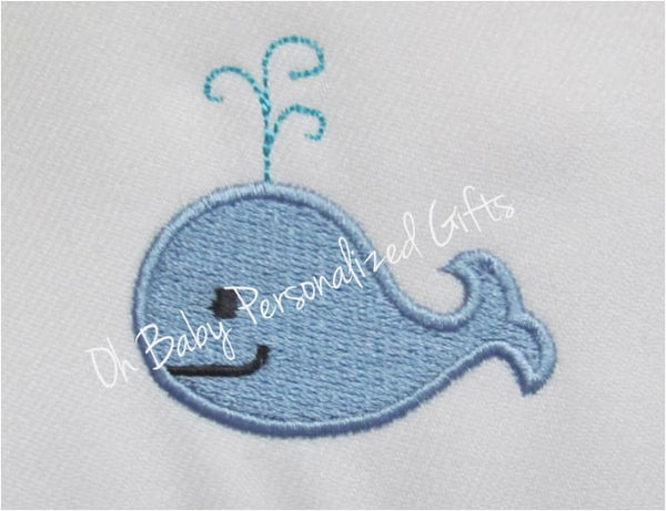 Whale Embroidery Design freeshipping - Half Moon Embroidery