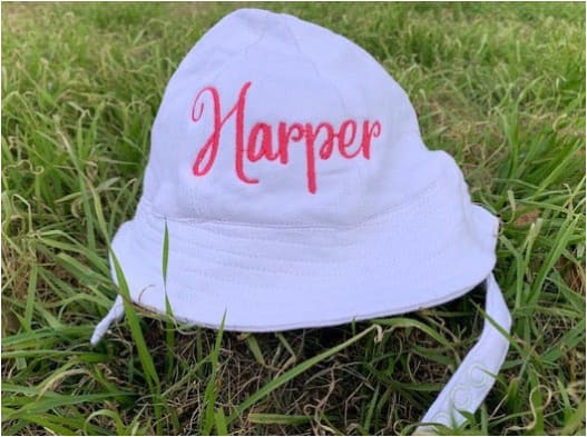 Personalized White Bucket Hat