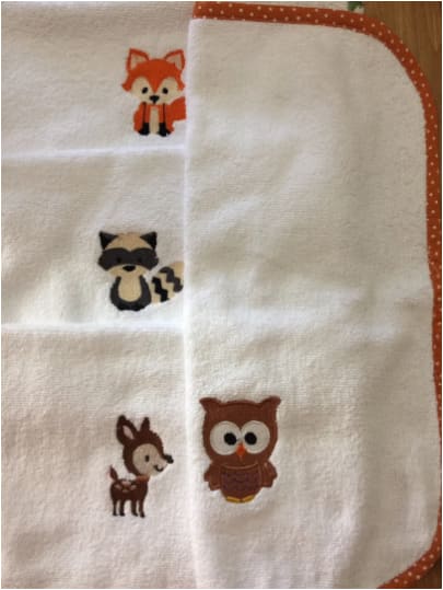 Woodland Creatures Embroidery Design