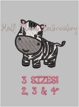 Zebra Embroidery Design